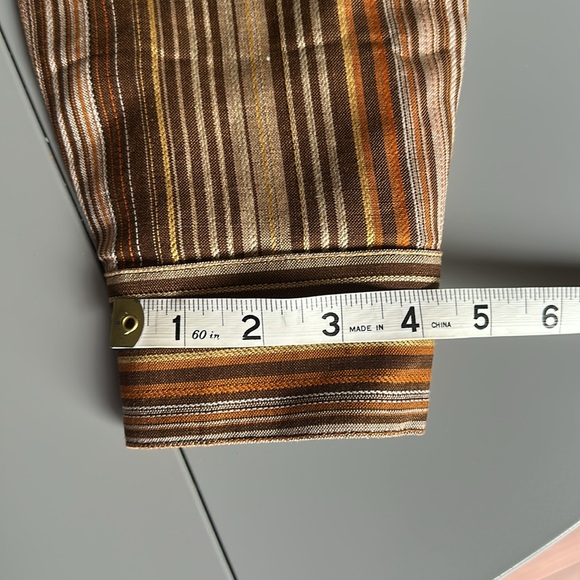 NWT Rena Rowan Linen Top Bark Multicolor 10P - Picture 8 of 13